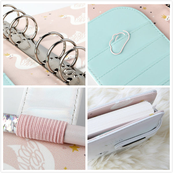 A6 Premium Leather Binder Planner with Refillable Inserts