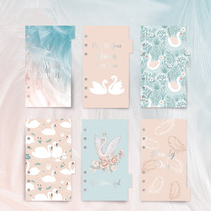 A6 Planner Laminated Divider (Set of 6)