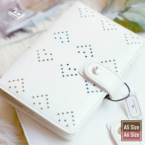A5/A6 Stylish Leather Binder Planner with Refillable Inserts