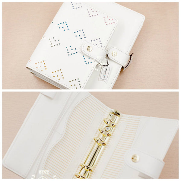 A5/A6 Stylish Leather Binder Planner with Refillable Inserts