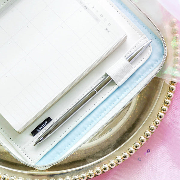 A6 Zippered Glitter Planner and Refillable Notebook