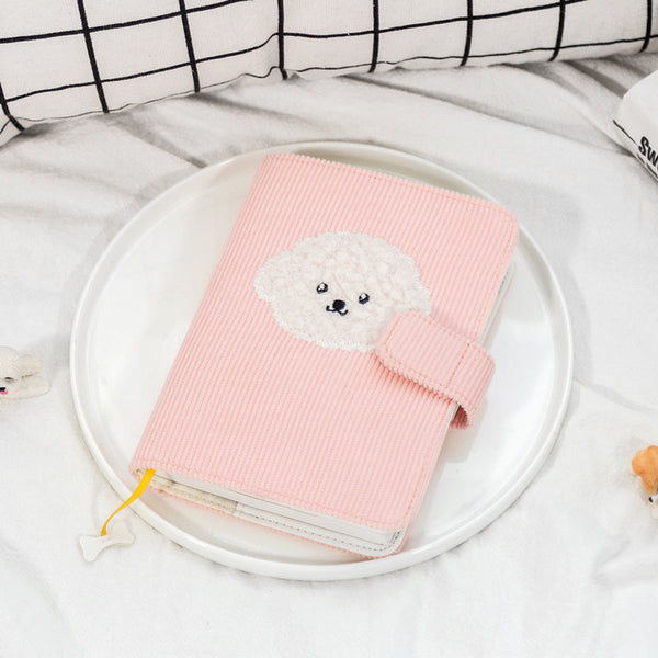 A6 Hobo-Style Puppy Planner with Refillable Notebook