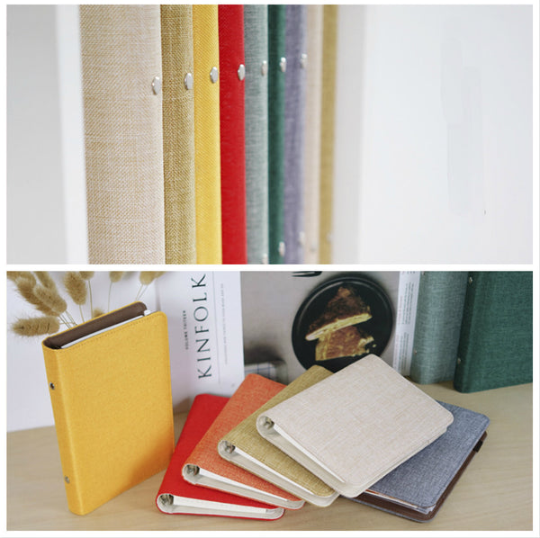 A5/A6/A7 Binder Planner with Linen Cover and Refills