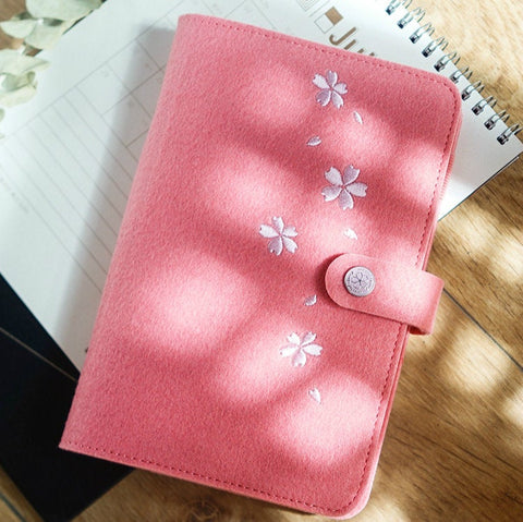 A5/A6 Binder Planner with Felt Cover and Refills