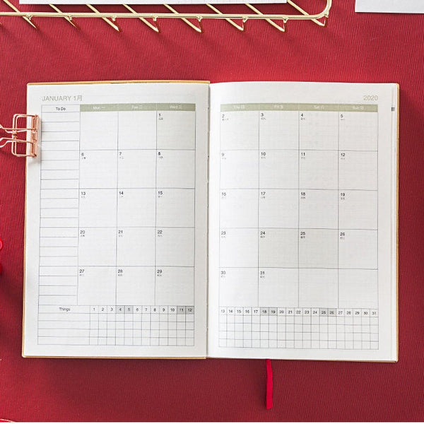 A5 Year 2020 Weekly Planner (256 Pages)
