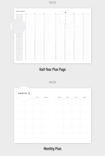 A5/A6 Planner Insert for HOBONICHI Tech Cousin Planner