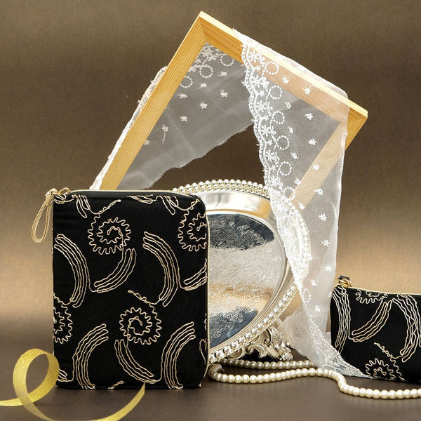 A6 Zippered Lace Planner with Refillable Notebook
