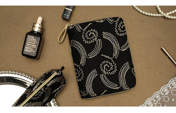 A6 Zippered Lace Planner with Refillable Notebook