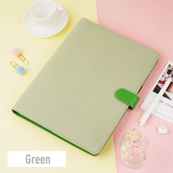 B5 Large Cotton Binder Planner with Refillable Inserts