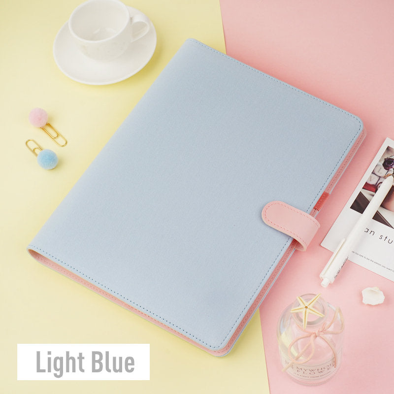 B5 Large Cotton Binder Planner with Refillable Inserts