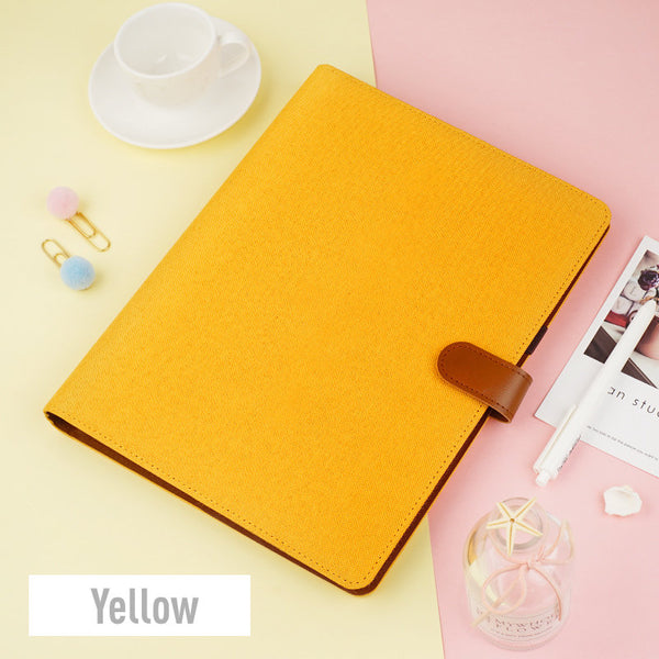 B5 Large Linen Binder Planner with Refillable Inserts
