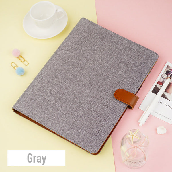 B5 Large Linen Binder Planner with Refillable Inserts