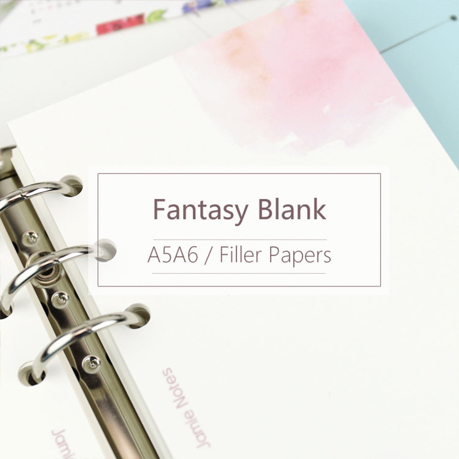 A5/A6 Fantasy Blank Binder Planner Refills (40 Sheets)