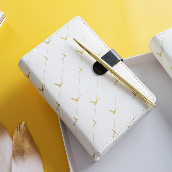 A6 Minimal Leather Planner with Refillable Inserts