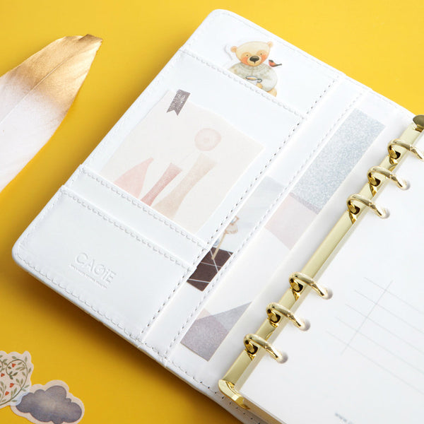 A6 Minimal Leather Planner with Refillable Inserts
