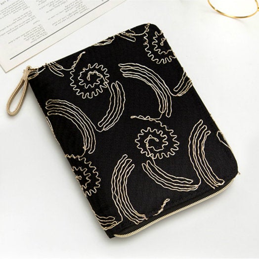 A6 Zippered Lace Planner with Refillable Notebook