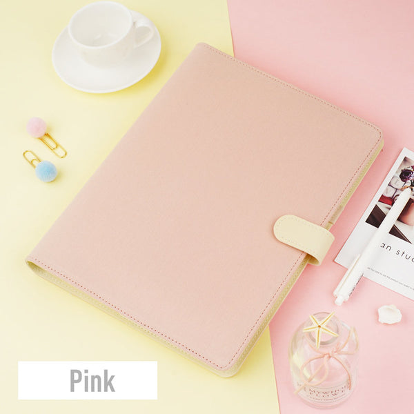 B5 Large Cotton Binder Planner with Refillable Inserts