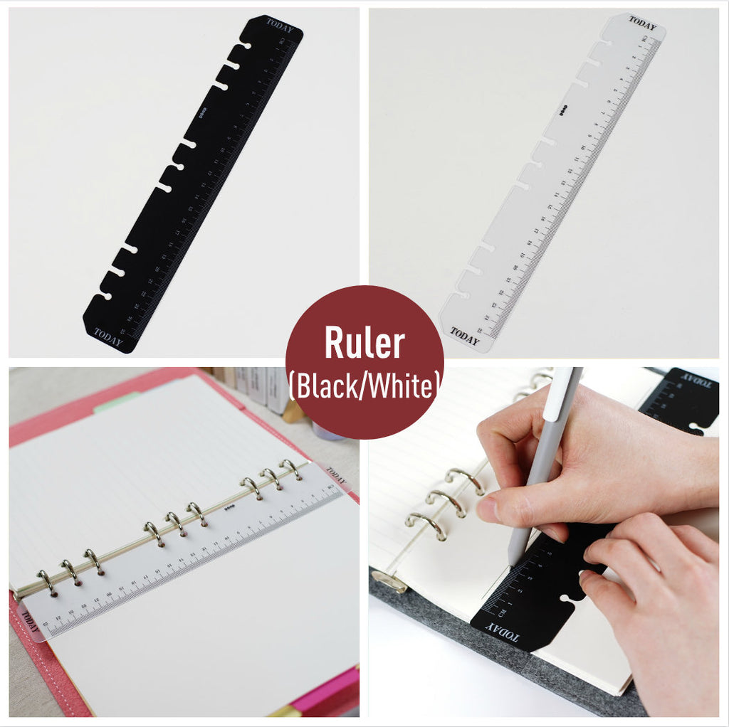 B5 Planner Inserts - Divider Set of 5, PVC Pocket and Ruler – Bujo & Marks